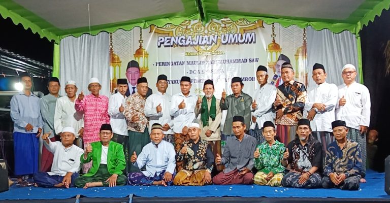 Jelang Pemberangkatan Umroh, Calon Kades Pecangakan Ini Gelar Pengajian Umum Dan Tasyukuran