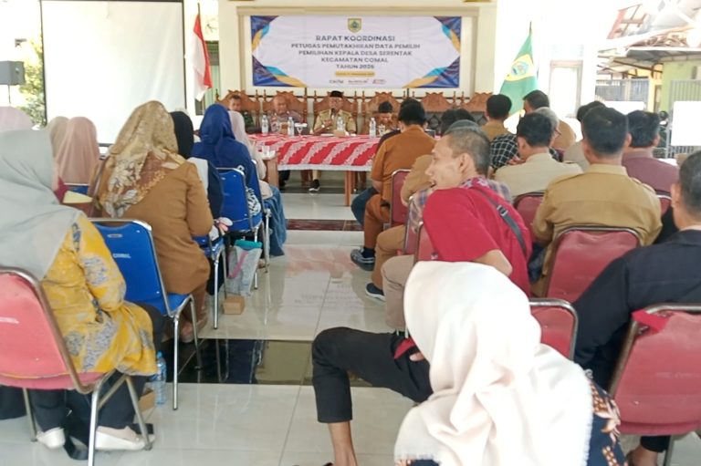 Rapat Koordinasi Petugas Pemutakhiran Data Pemilih Pilkades Serentak 2026 Di Kecamatan Comal